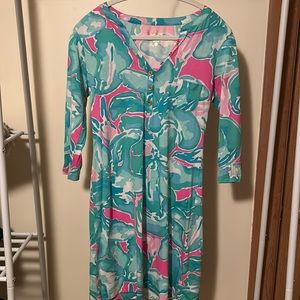 Lilly Pulitzer Button Front Shirt Dress